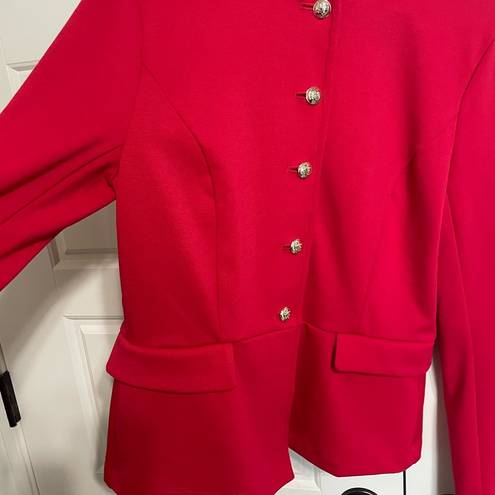 Tommy Hilfiger  NWT suit separates peplum blazer jacket women’s size 6 ruby red