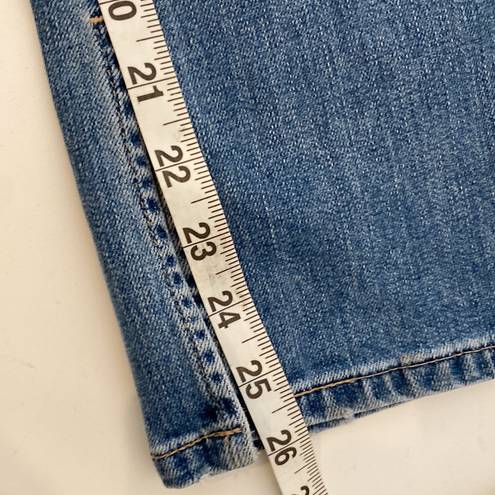 AG Adriano Goldschmied  The Jodi Crop Denim Blue Jeans Flare Slit Hem EUC Sz 25