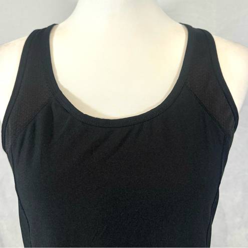 Avia  black shirred racer back active tank top size medium