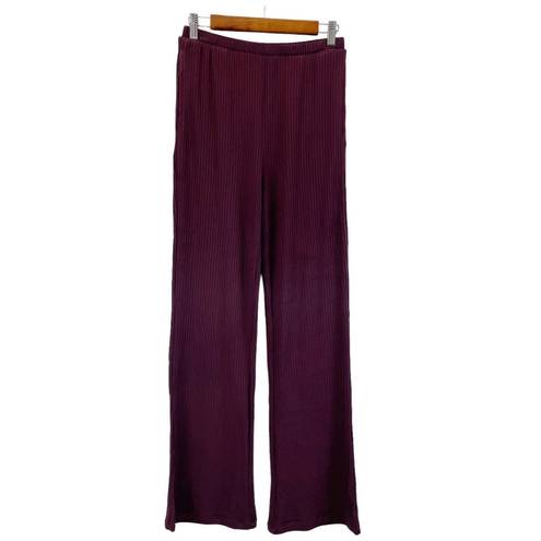 n:philanthropy NEW Revolve n: Philanthropy Womens M Reign Flare Leg Pull On Knit Pant Burgundy