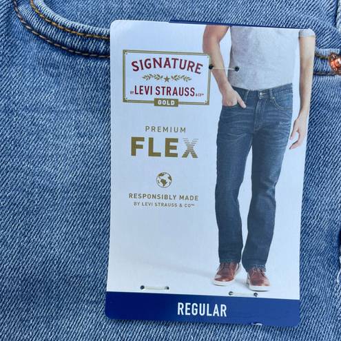 Levi Strauss & CO. Brand New Signature by Levi Strauss Gold Blue Denim Jean Pants