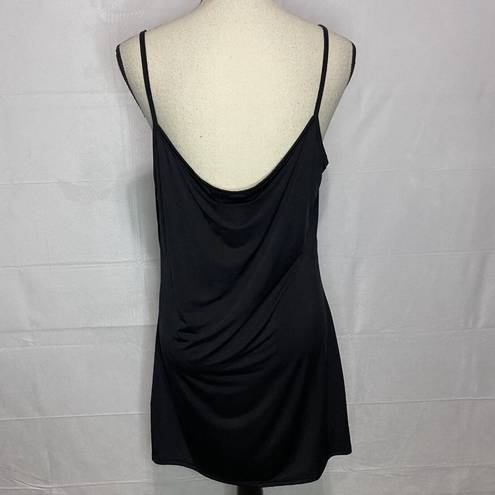 Blu Pepper Perch by  Spaghetti Strap Top Sz 2XL Black Stretchy