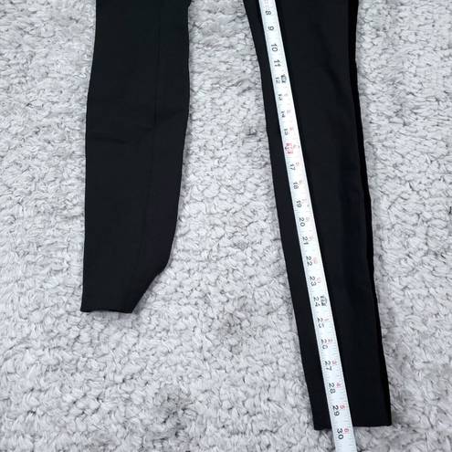 Polo  Ralph Lauren Velvet Side Stripe Black Skinny Pants Ankle Zip Size 0