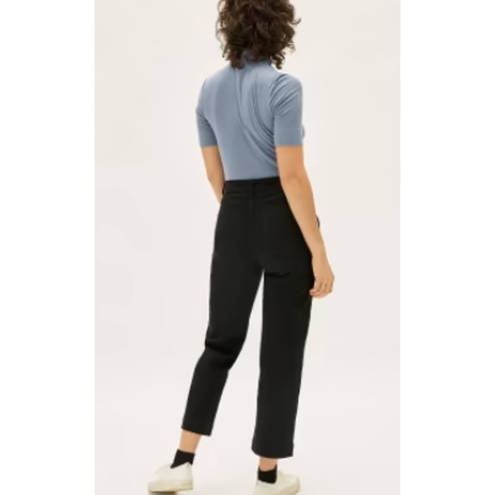 Everlane  High Rise Straight Leg Crop Black Size 00 NEW