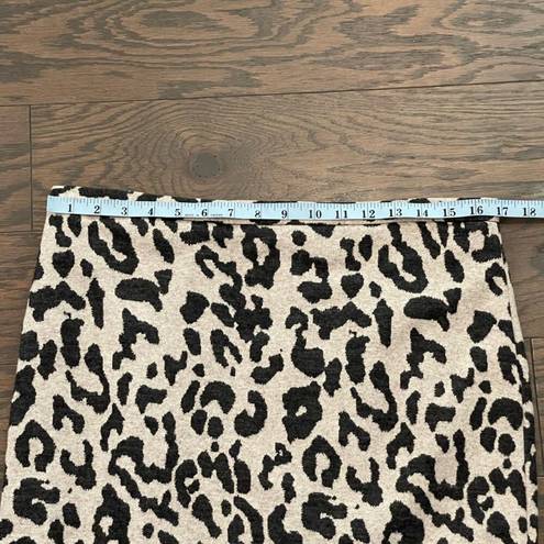 Iris Setlakwe Cheetah Midi Pencil Skirt