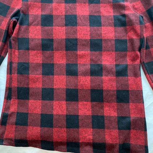 BeachLunchLounge collection red plaid long sleeve shirt