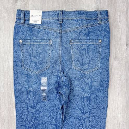 INC  Snake Wash High Rise Skinny Jeans 12/31