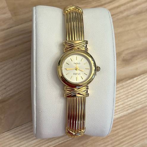 Gucci Paolo  Ladies Watch Yellow Gold Tone Bracelet and Dial Quartz NWOT