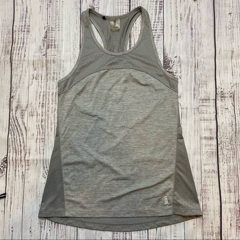 Second Skin  Gray Racerback Tank Top. Size XS