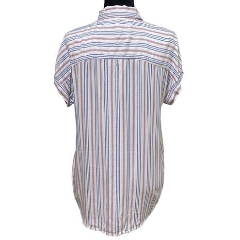 Beach Lunch Lounge Spencer Striped Camp Shirt Size XS