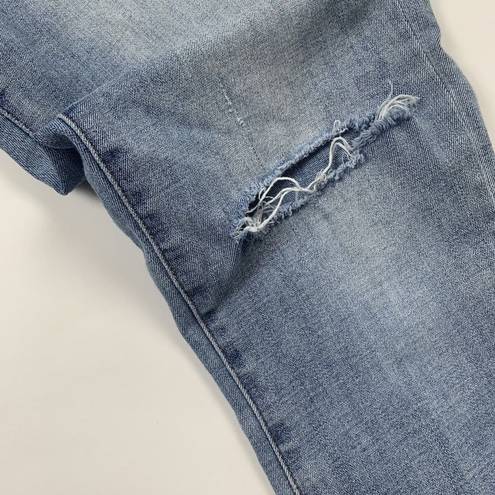 J.Crew  Jeans 28 Straight Leg Destroyed Distressed Medium Wash Women’s