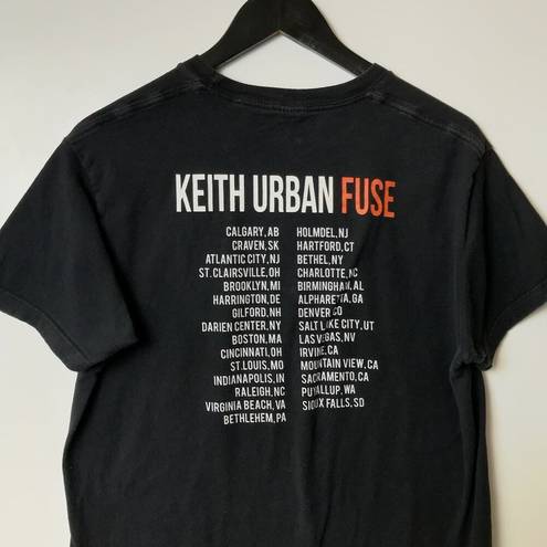 Tultex 2014 Keith Urban Fuse Graphic Tee Black Medium M T Shirt