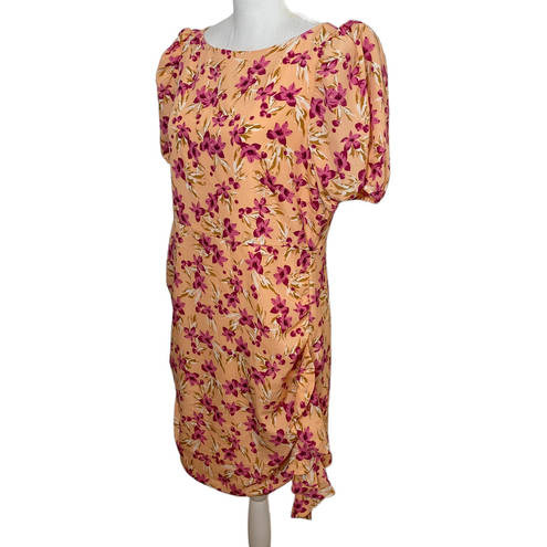 Likely  Cara Floral Mini Dress NWT Cottagecore Ruffled Pink Honey Peach Berry 12