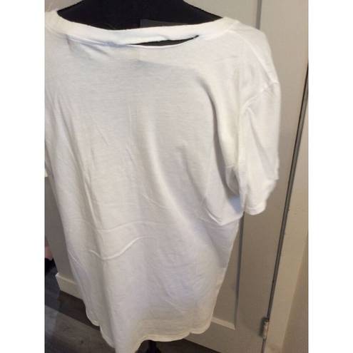 n:philanthropy  | White Zander Tee Size XL New NWT Womens Distressed