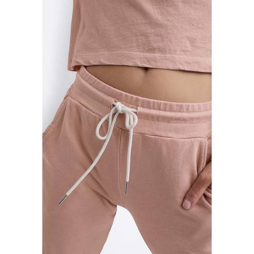 Mate the Label  Organic Terry Classic Jogger in Rose 3X