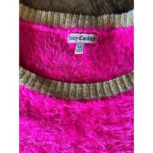 Juicy Couture  Pink XL Long Sleeve Sweater