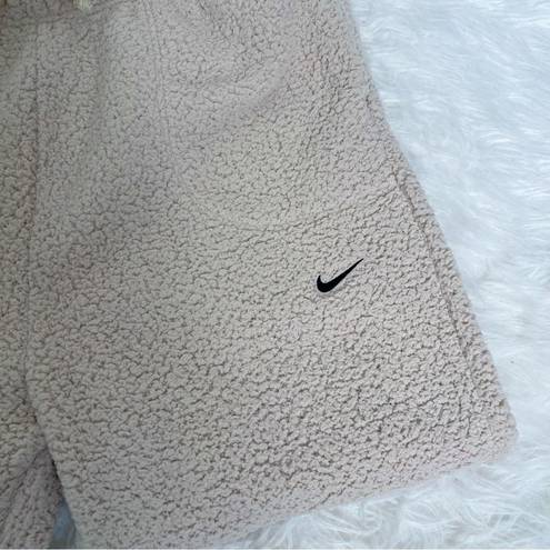 Nike  Tan Sherpa Joggers Size S