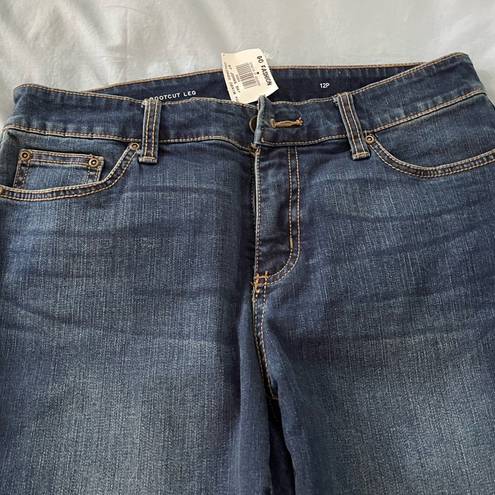 St. John’s Bay NWT:  bootcut leg 12 petite jeans