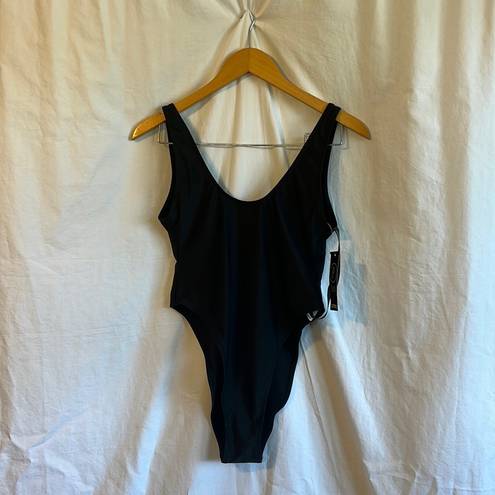 Boohoo  ‘Petite Scoop High Leg’ One Piece Low Back Swimsuit NWT