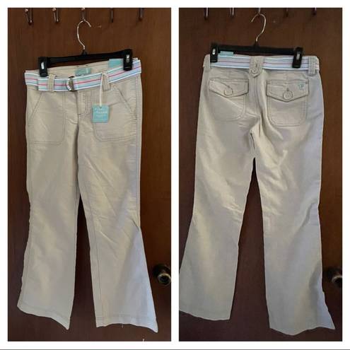 Aeropostale NWT Y2K aero cargo khakis w belt