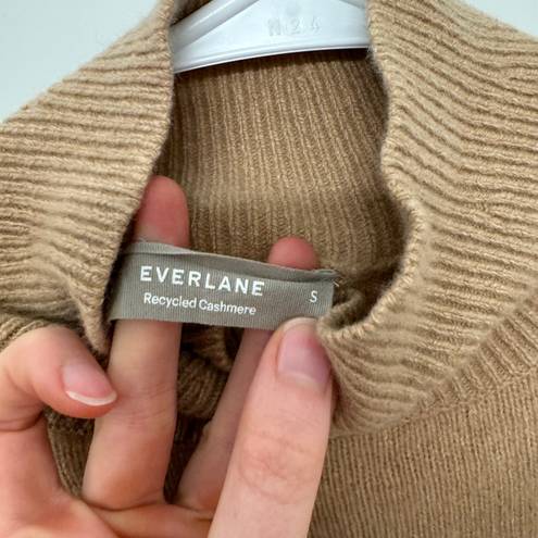Everlane Cashmere Tan Turtleneck Sweater