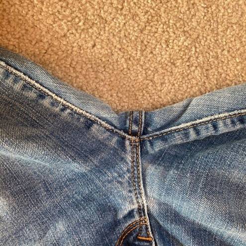 Gap  1969 blue sexy boot cut wide leg jeans in size 27