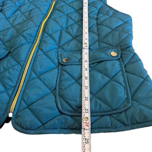 St. John’s Bay ST. JOHNS BAY - Teal Quilted Two-Pocket Vest - Size Large