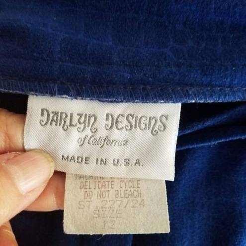 Bermuda Darlin Designs   Shorts Blue Micro Suede Size 12
