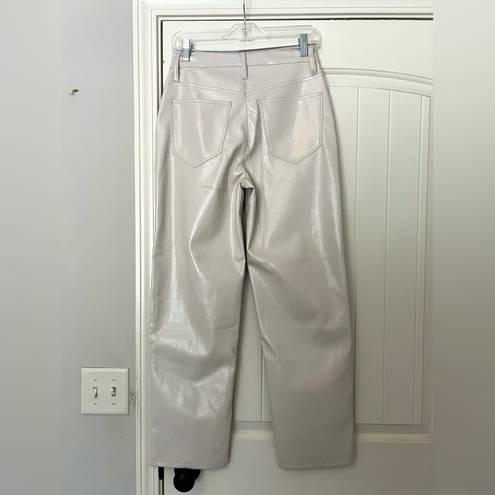 Madewell NWT  The Perfect Vintage Straight Pant: Faux Leather Edition