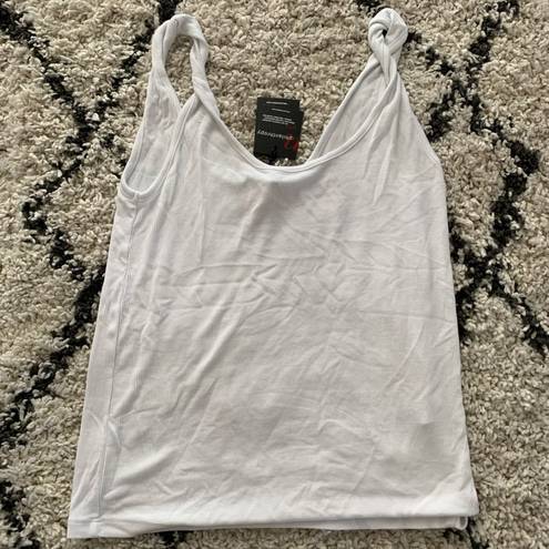 n:philanthropy Whiskey Twist Tank in White