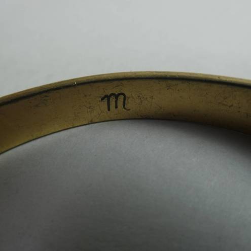 Madewell  Gold Tone Cuff Bracelet Curved Edges Minimalistic Minimalist Rounded