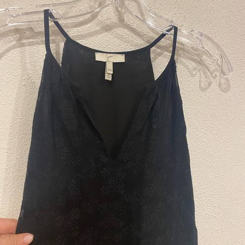 Joie Ember Caviar Lace Tank Top Size XXS EUC