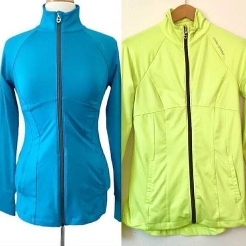 Under Armour  Studio Active Track Jacket HeatGear Semi Fitted Lime Green Small S