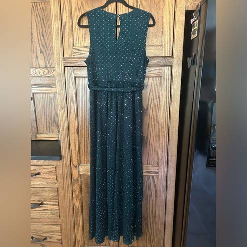 Baltic Born NEW  | Emerald Green Helen Tank Dress V Neck Long Evening Gown Large