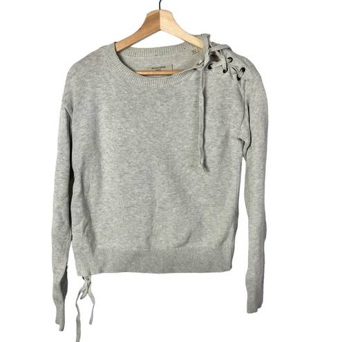 ALLSAINTS  Light Gray Revo Lace Jumper Pullover Sweater S