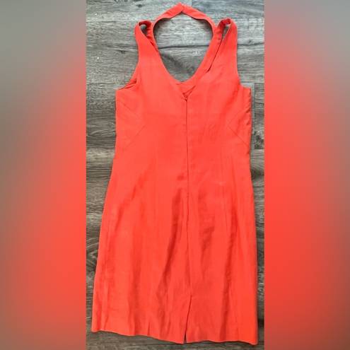 Philosophy  linen halter orange dress size 4