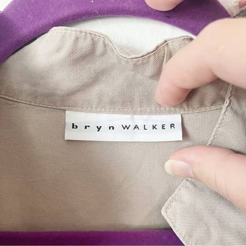 Bryn Walker Vintage  Button Down Crop Shirt Sz M