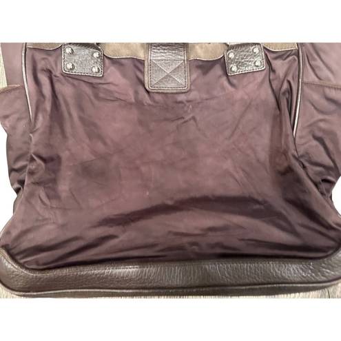 DKNY DKYN Brown HandHeld HandBag with Interior and Exterior Pockets