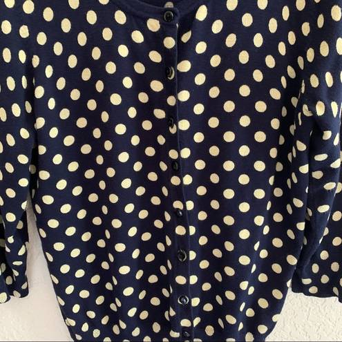 89th and Madison  Polka Dotted  Button Down Cardigan Sweater - Large