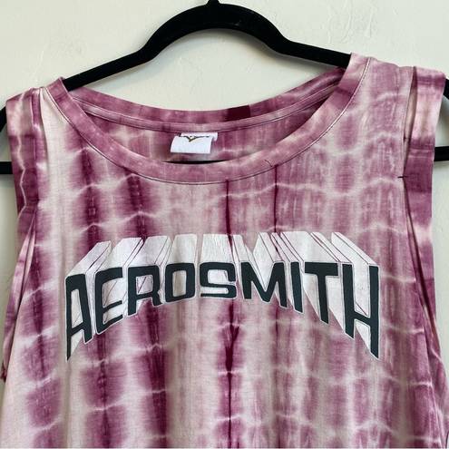Aerosmith  Pink Tie-Dye Tank top Size S
