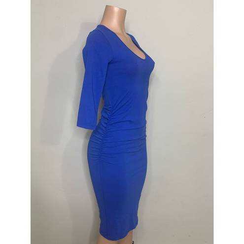 Michael Stars New   blue midi dress