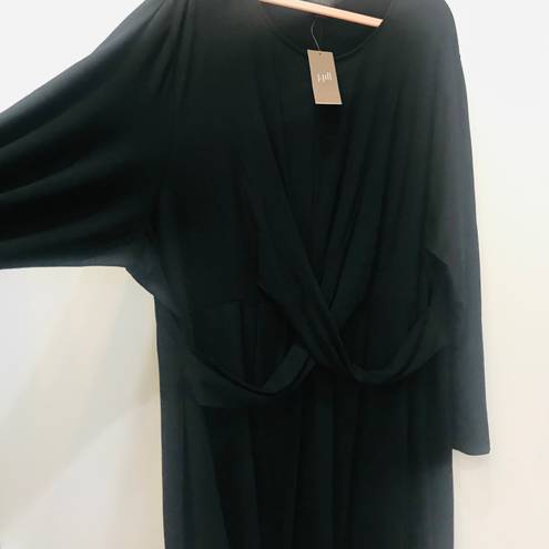 J.Jill NWT  black plus size dress strap front sz 4X .