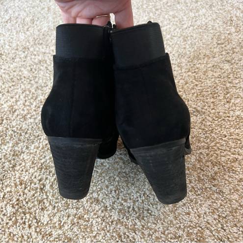 mix no. 6 Black Suede Booties Acosa Size 6