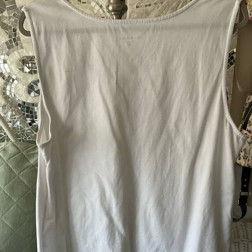 Coldwater Creek  White Tank Top 2X