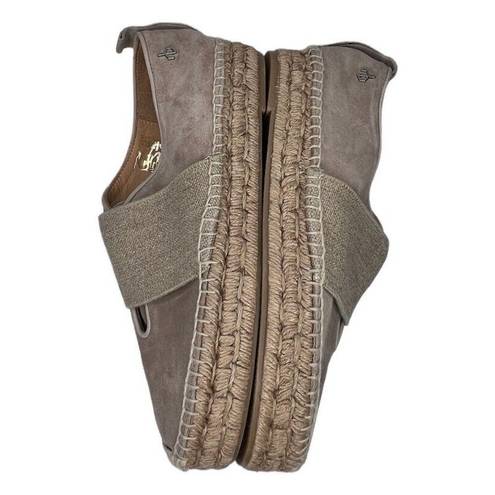 Rag and Bone  Womens Nina Tan Smoke Suede Slip-On Platform Espadrilles Sz 9.5/39.5