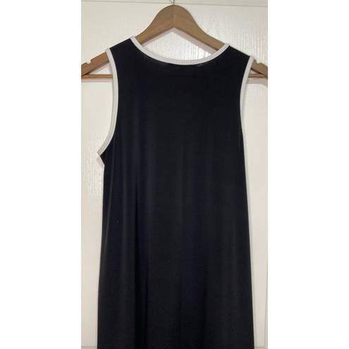 Tiana B  Black and White Sleeveless Maxi Dress, Size 10