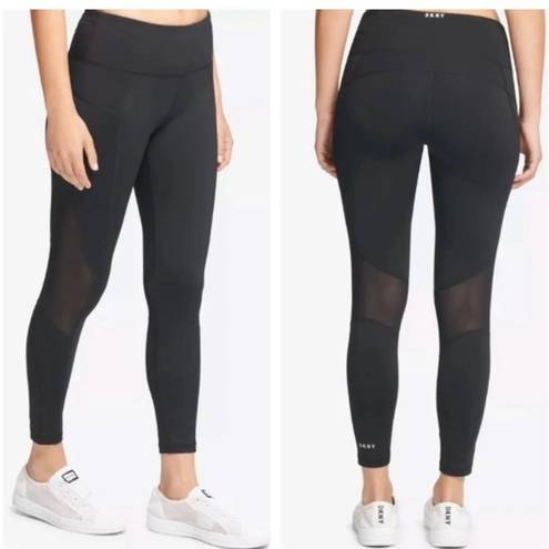 DKNY  Sport High Rise Leggings with Mesh Panels Sz M