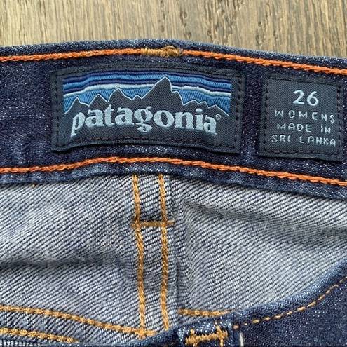 Patagonia  Organic Cotton Stretch Skinny Jeans Medium Dark Blue Size 26