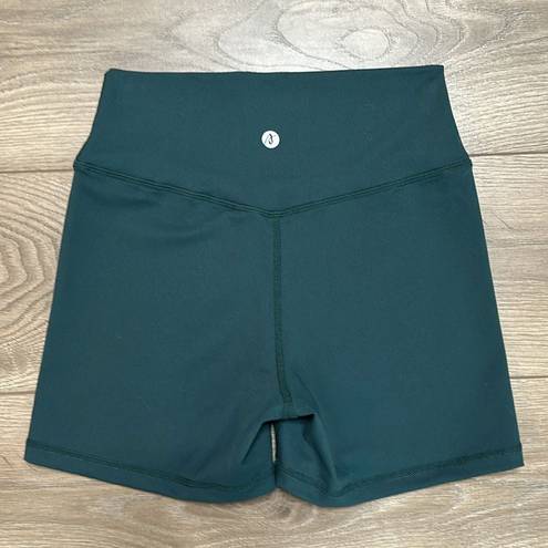 AYBL  High Rise Green Bike Shorts Size Medium