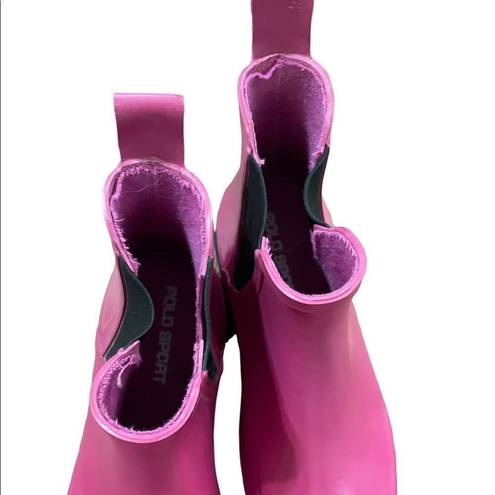 Ralph Lauren Polo Sport Rubber pink rain boots